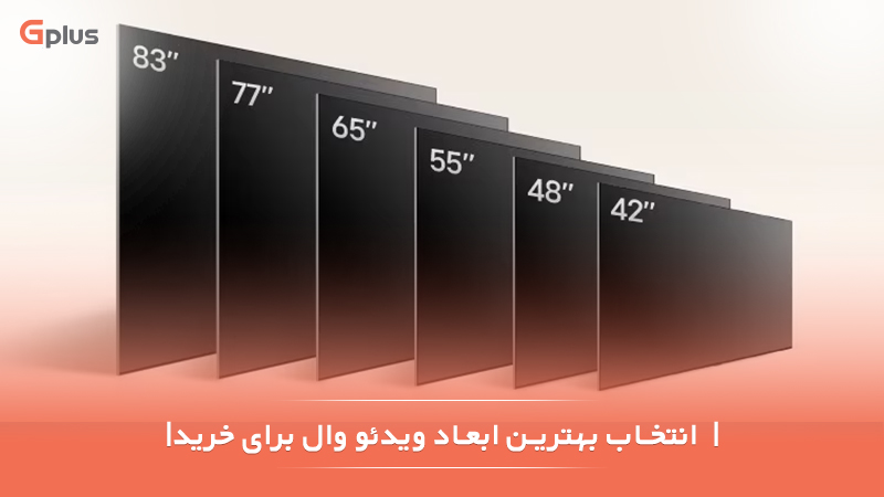 بهترین ابعاد ویدئو وال